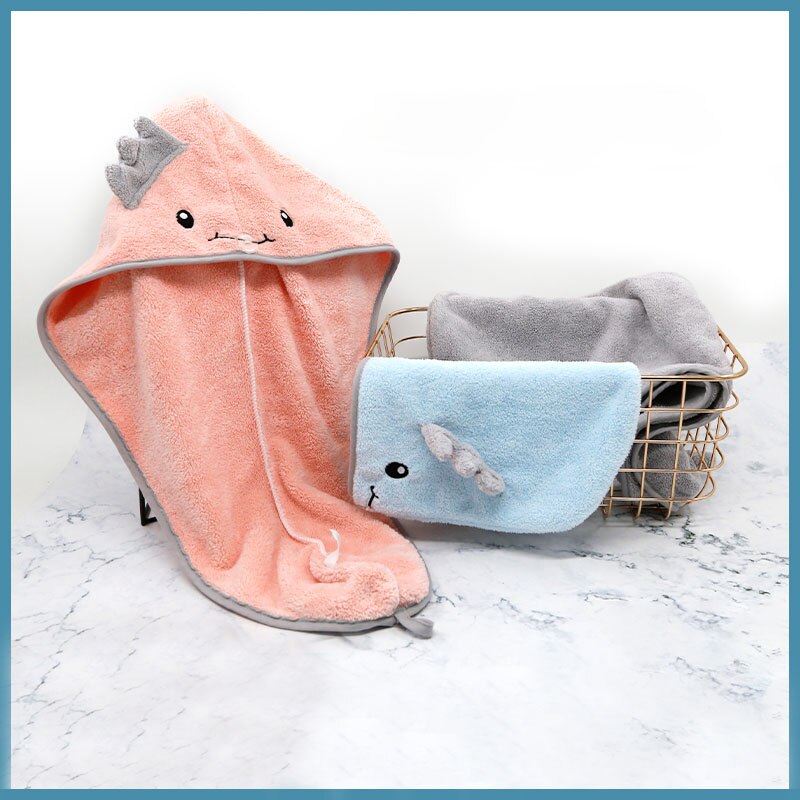 Toalla De Pelo Seco Bordada Para Mujer, Gorro De Ducha Suave De Microfibra Terciopelo Coral Envoltura Para La Cabeza Absorbente Secado Rapido