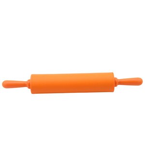 Grote Maat Non-stick Siliconen Deegroller Fondant Diy Keuken Knoedel Roller Cake Noedels Bakvormen Gereedschap Keuken Knoedelrol: Orange