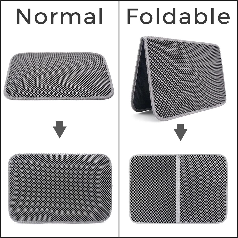 Pet Cat Litter Mat Double Layer Trapping Pets Waterproof Litter Cat Bed Pads Super Light Easy To Carry Clean mat for Cats