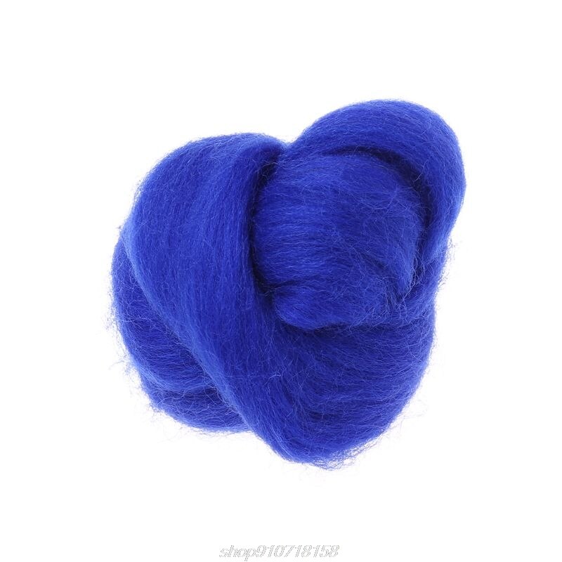 Mode Wol Corriedale Needlefelting Top Zwervende Geverfd Spinning Nat Vilten Fiber O27 20