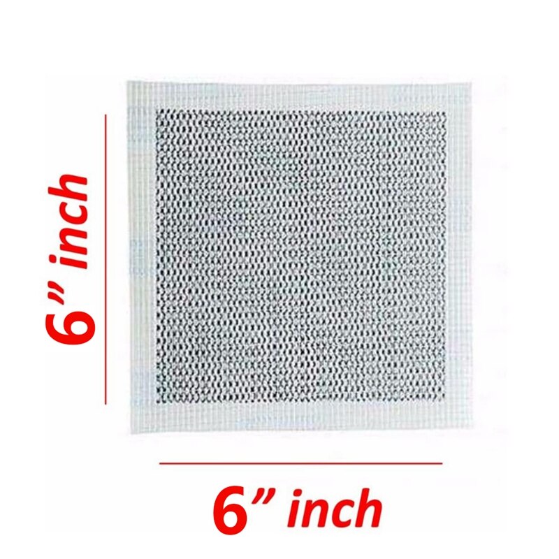 Gypsum Board Repair Patch Self-Adhesive Wall Repair Patch (6 Inches x 6 Inches 10 Pack)