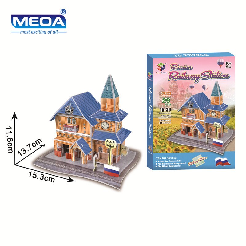 EVA Welt Dorf Miniatur Haus Gebäude 3D Puzzle Modell Bau 3D Jigsaw Puzzle Spielzeug Für Kinder X'mas