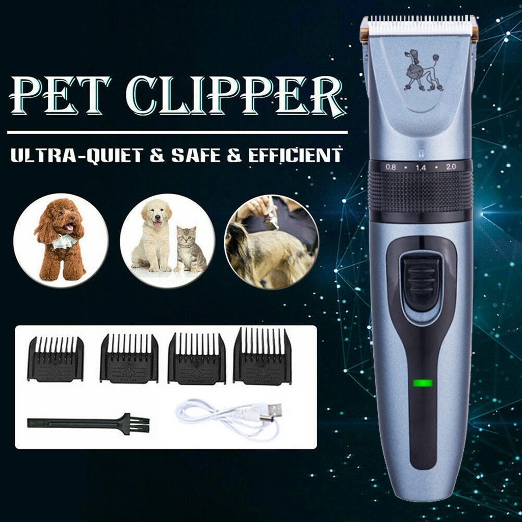 Dog Shaver Clippers Low Noise Rechargeable Cordless Electric Quiet Hair Clippers Hair Trimmer Cutting Machine