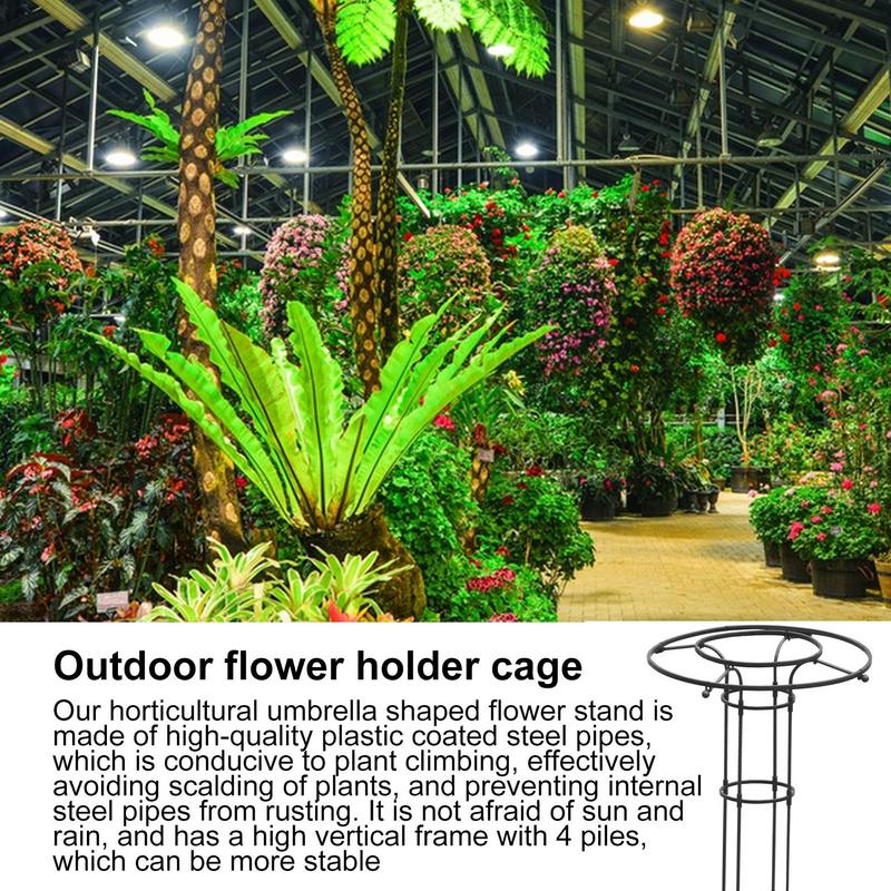 Enrejado de jardín para plantas trepadoras, marco de soporte de Metal, enrejado de soporte para plantas de vid, paraguas de jardinería, enrejado para plantas trepadoras