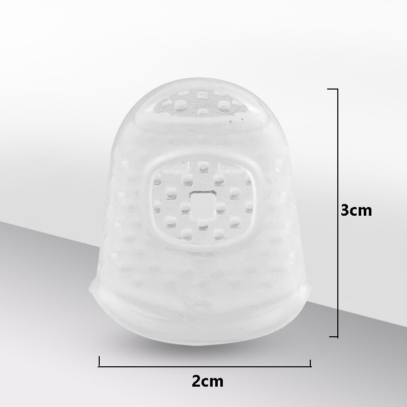 5 stücke Zählen Kegel Gummi Fingerhut Schutz NäHenne Quilter Silikon Finger Spitze Handwerk Hand NäHenne Küche Zubehör: Weiß 5Stck