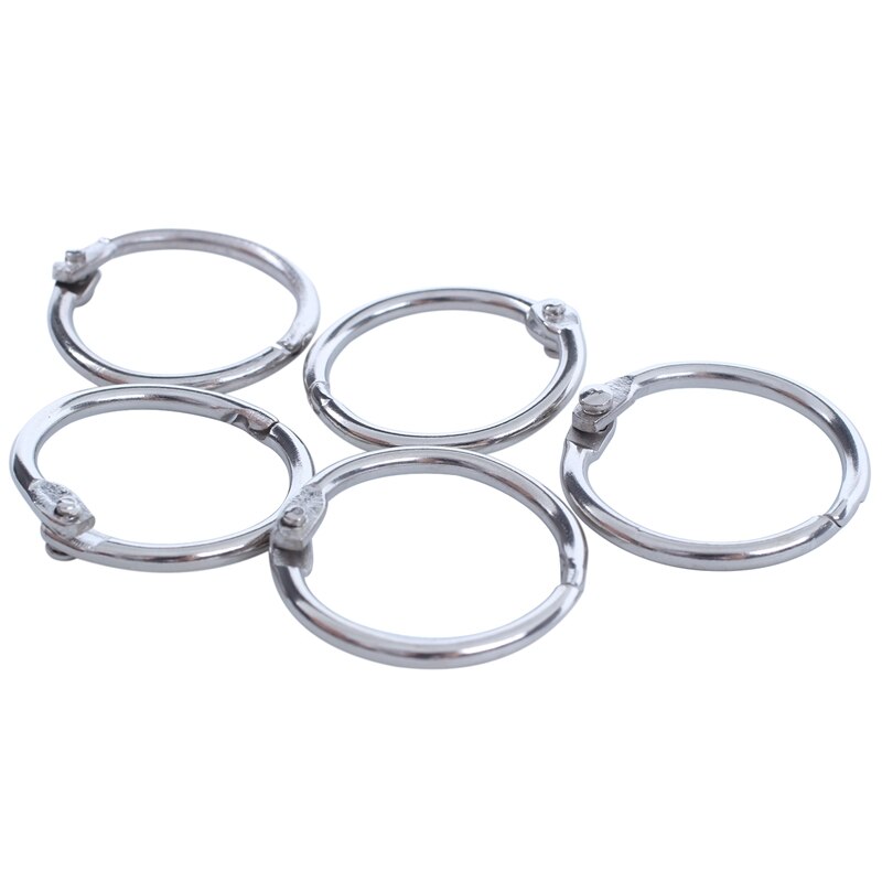 10 Hinged Rings Metal Binder Craft Split Hinge For Scrapbooking Photo Album Card 40X35mm