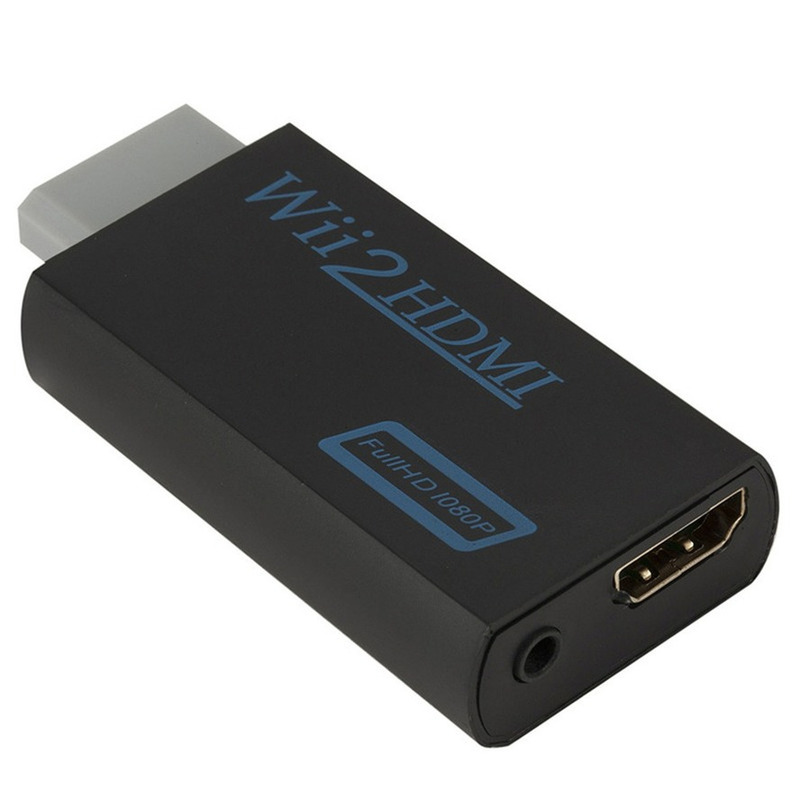 Adaptateur Wii vers HDMI Résolution Full HD 1080p 1 Unité, Convertisseur pour Écran de PC ou de Télévision Haute Définition, Prise Audio de 3,5 mm, Compatible Wii2HDMI