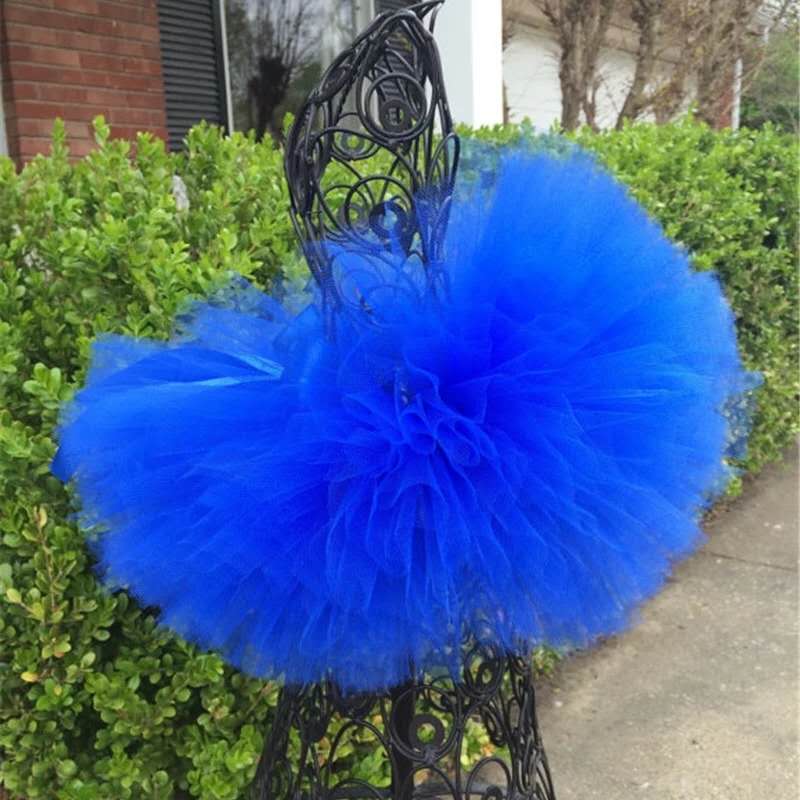 Mädchen königlich Blau Ballettröckchen Röcke freundlicher Ballett tanzen Pettiskirts Unterröcke mit Band Bogen freundlicher Party Kostüm Felsen Tuch