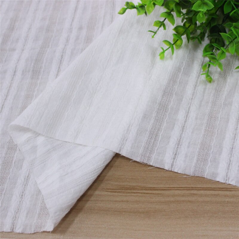 Natural-white Cotton Cloth Hollow-out Embroidery Lace Fabric Handmade DIY Clothes Sewing Accessories Width 150cm 1meter