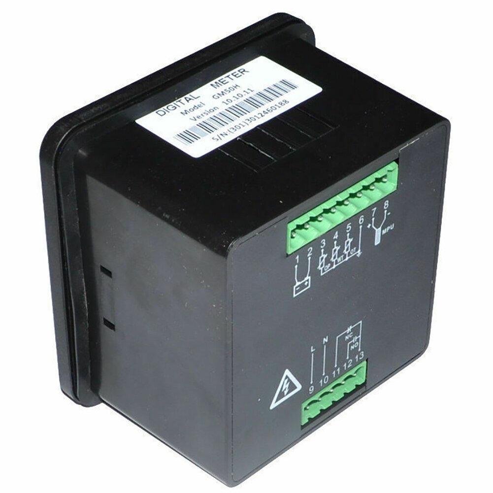 GM50H Oil Pressure Gauge Generator Set Controller Test LCD Display Accessory Rotating Speed Digital Multifunction Meter ABS