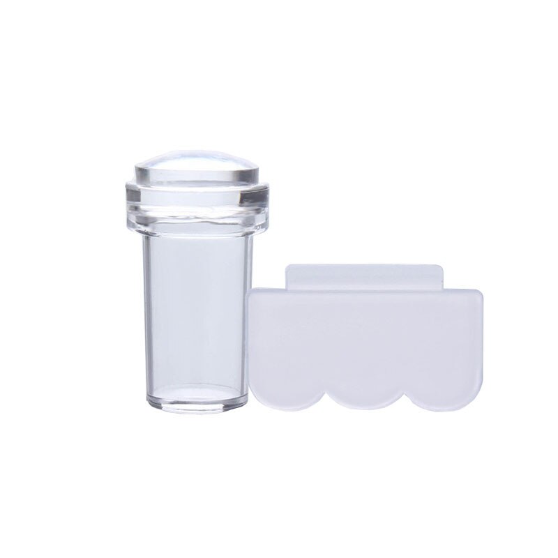 AddFavor Nail Stamping Template DIY Nail Polish Stamper Tool Stainless Steel Manicure Stamping Plate Gel Art Print Stamp Kits: Clear Stamping Seal