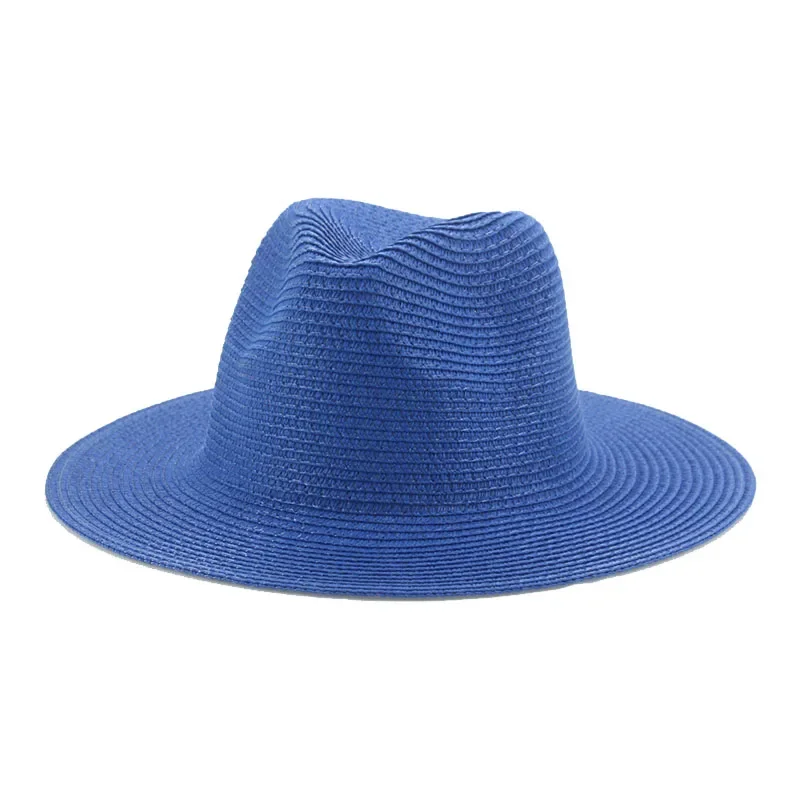 Vrouwen Hoeden Grote Rand 11Cm Mannen Vrouwen Kaki Wit Zwart Stro Hoeden Zon Strand Vrouwen Zomer Emmer Hoeden sombrero De Mujer: Khaki
