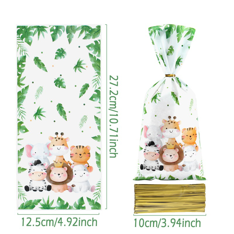 Bolsas de unicornio para dulces, 25/50/100 piezas, embalaje de , decoración de de cumpleaños, bolsa de para niña, suministros de cumpleaños para Baby Shower: Verde menta / 5x5x5 cm