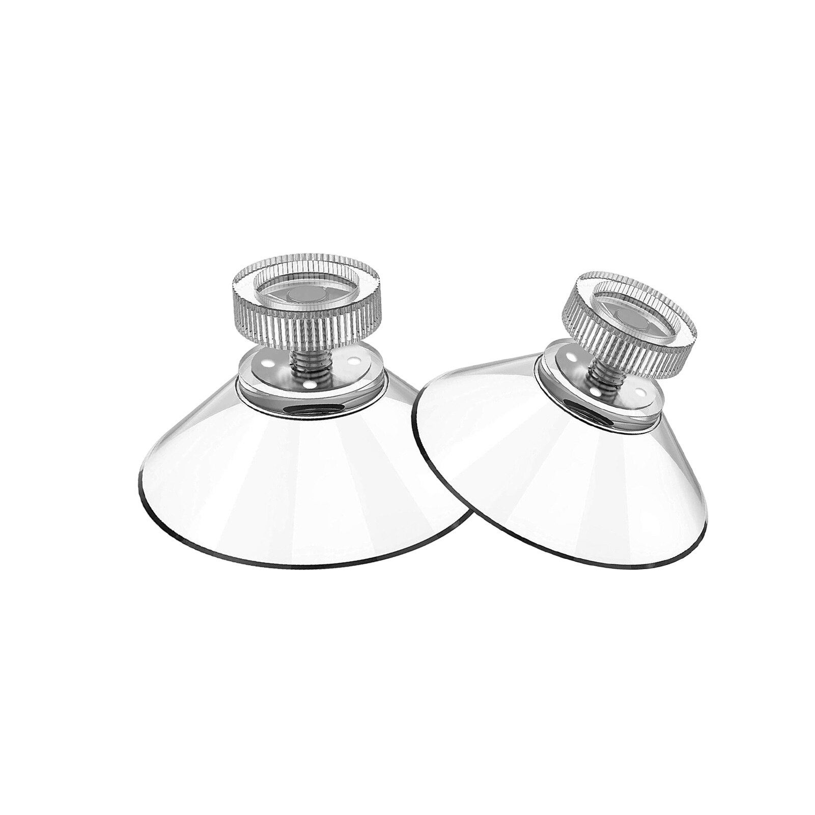 Ventouse à tige filetée transparente, forte ventouse avec vis à pouce, fixation murale en verre de salle de bains, 4/10 pièces