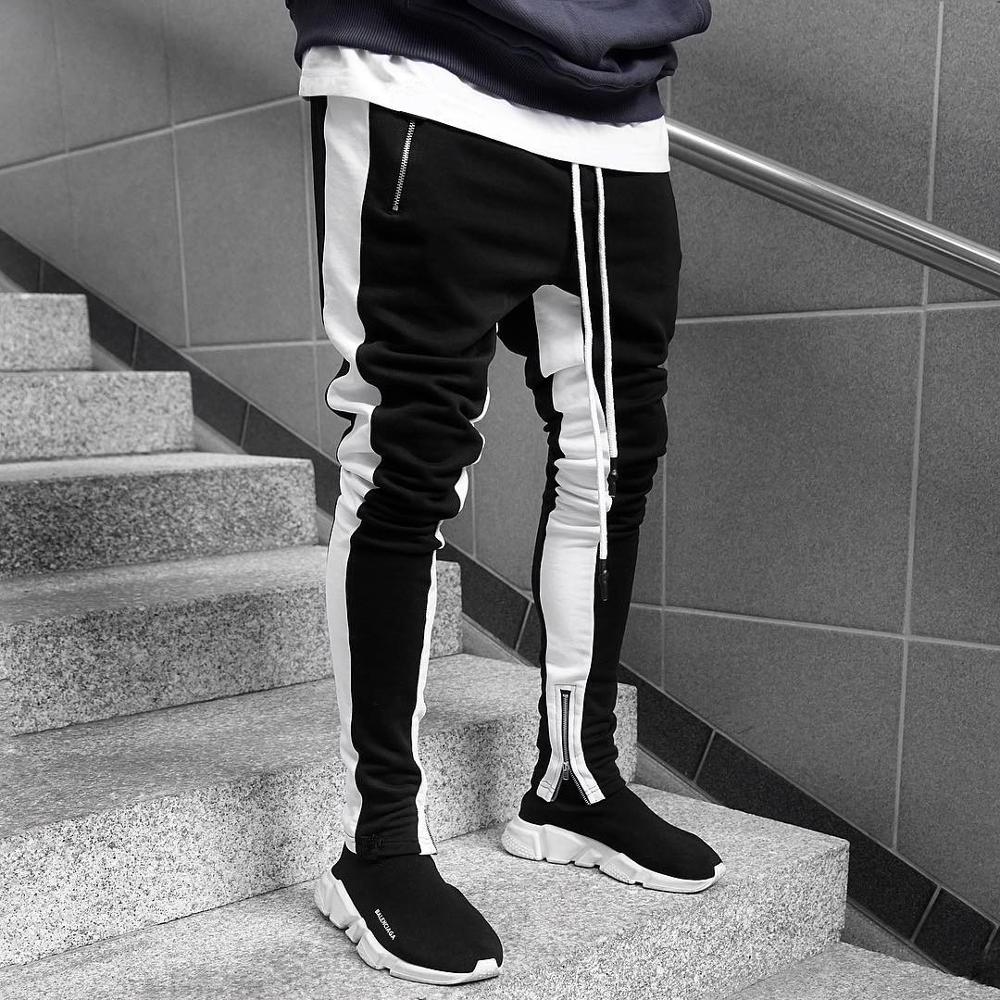 Herre joggingbukser afslappet bukser fitness mænd sportstøj træningsbukser skinny joggebukser bukser sorte gyms jogger track bukser