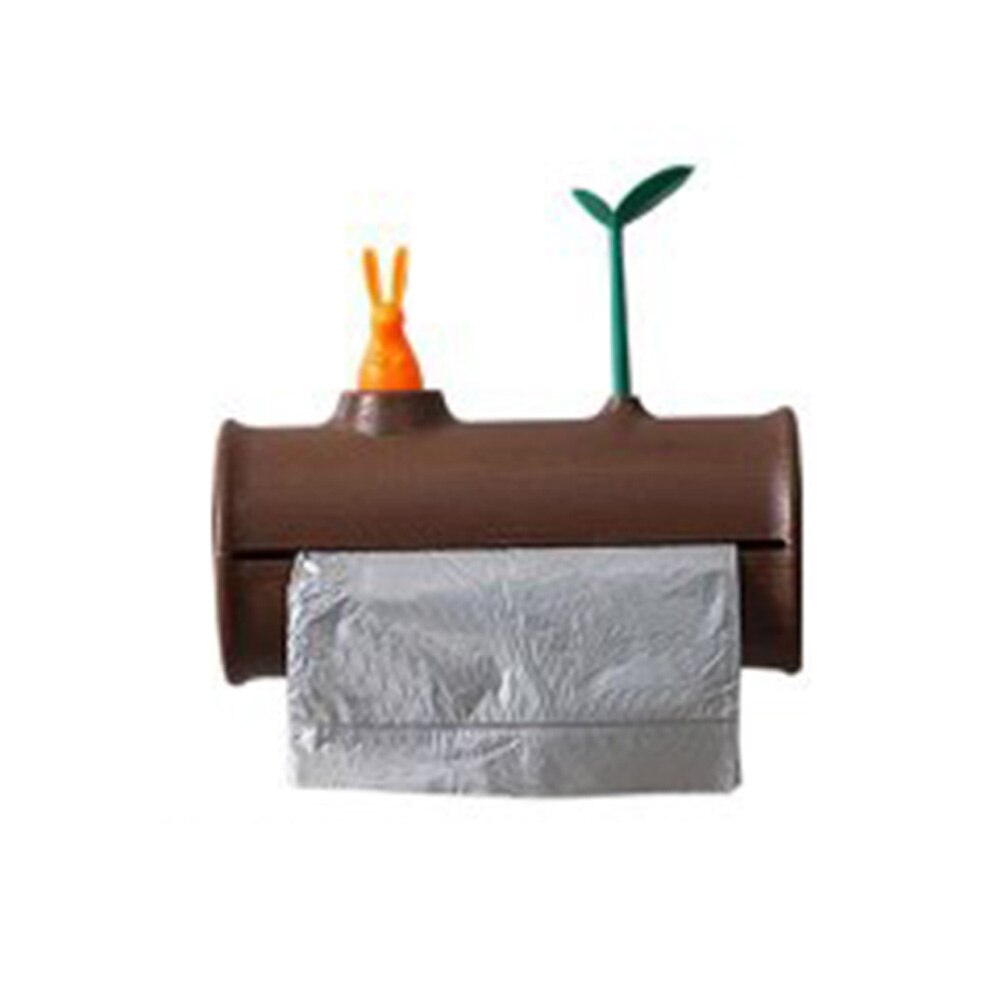 Plastic Wrap Dispensers Garbag Bag Holder Trash Bags Wall Mounted Hanging Storage Organizer Kitchen Accessories