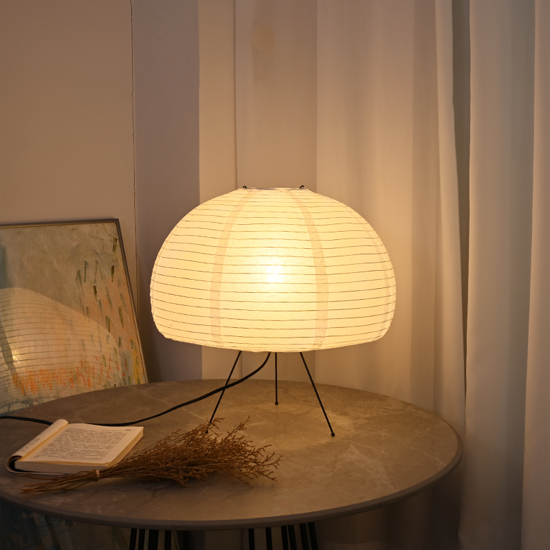 Nogy Noguchi Stijl Lamp Rijstpapier Vloerlamp Retro Creatieve Bedlamp Geschikt Voor Decoratie Van Studie/Slaapkamer/Woonkamer: green / Black