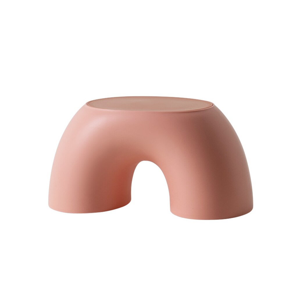 Barn byta skor sovrum lekrum stabilt vardagsrum halkfritt enkel modern bänk liten slitstark hem solid barnpall: Rosa