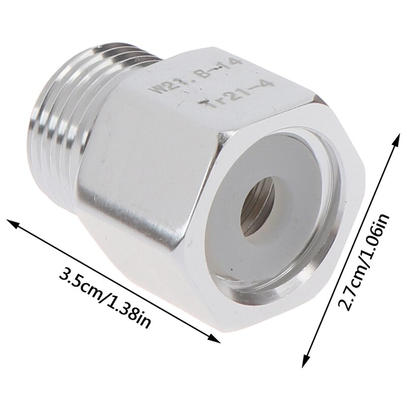 regulador de cilindro de Co2 de hilo de SodaStream adaptador hembra CGA320 a macho w21,8 para peces de acuario