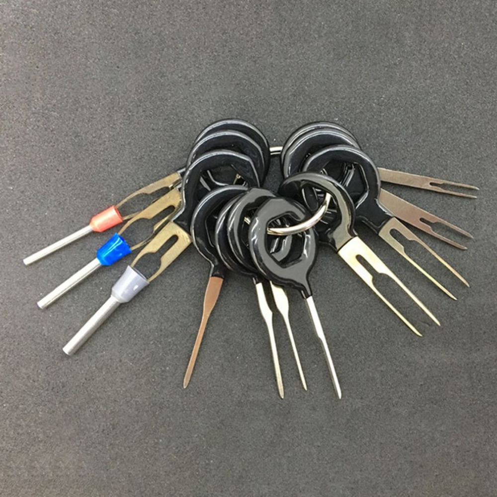 Extracteur extracteur goupille de dégagement outils de réparation | Kit d'outils de dépose de bornes de voiture, connecteur de câblage à sertir de harnais, outils de réparation à 11/8-3 pièces
