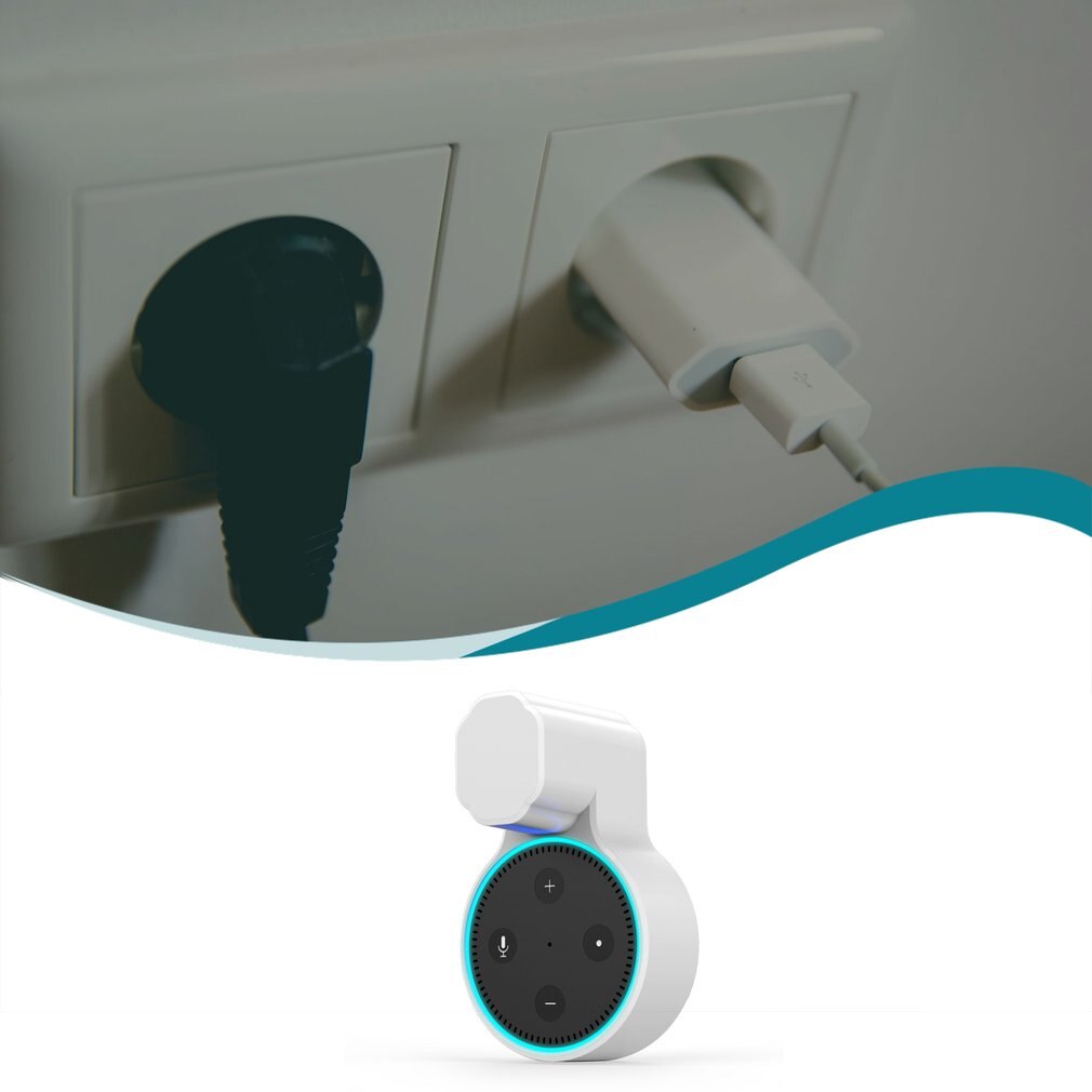 Outlet Wall Mount for Alexa Echo Dot2 Wall bracket for smart speakers Wall-mounted stand wall support for speakers