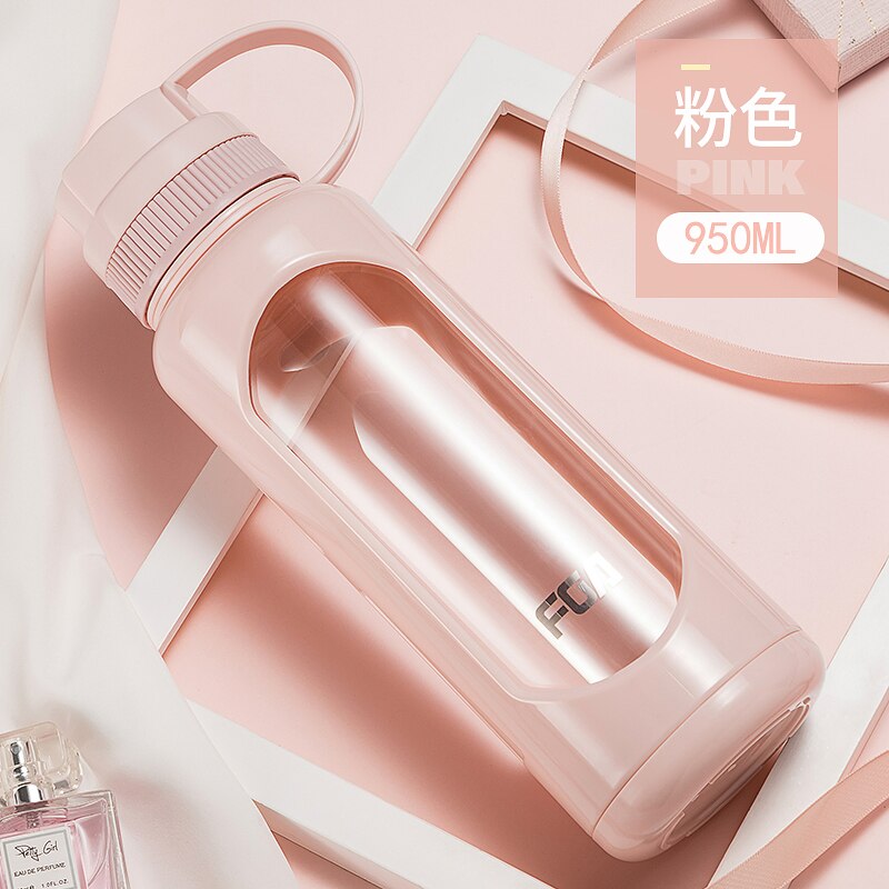 Herbruikbare Glas Water Fles Siliconen Mouw Liefde Eiland Water Drinken Fles Zetgroep Custom Borraccia Huis Decoratie JJ60WB: style5