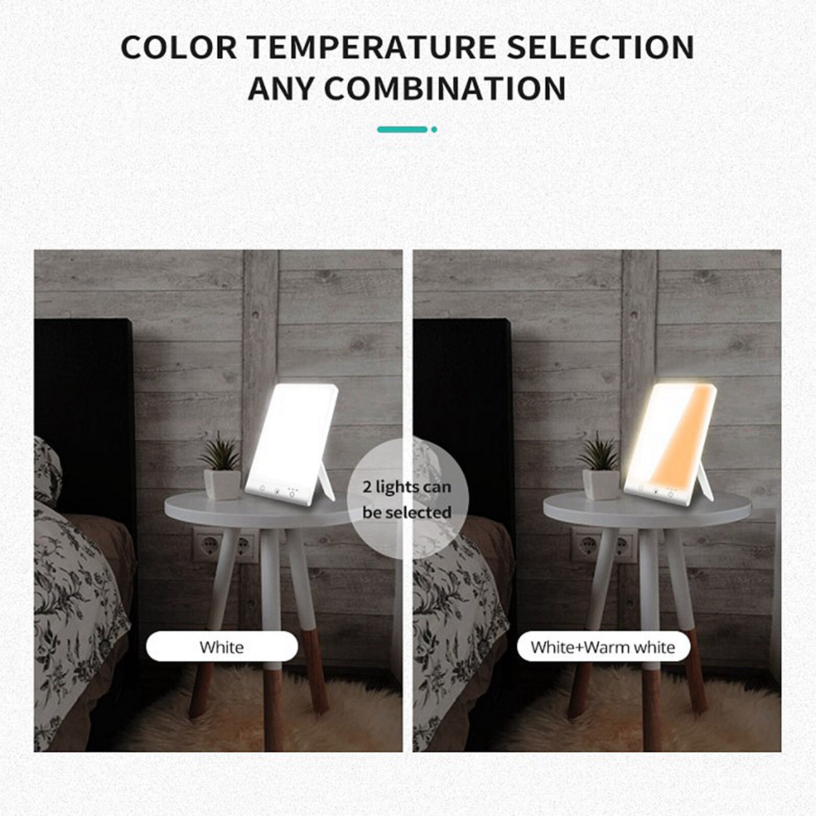 Trist lampe dimming fototerapi terapi lys glad lampe for hjemmet