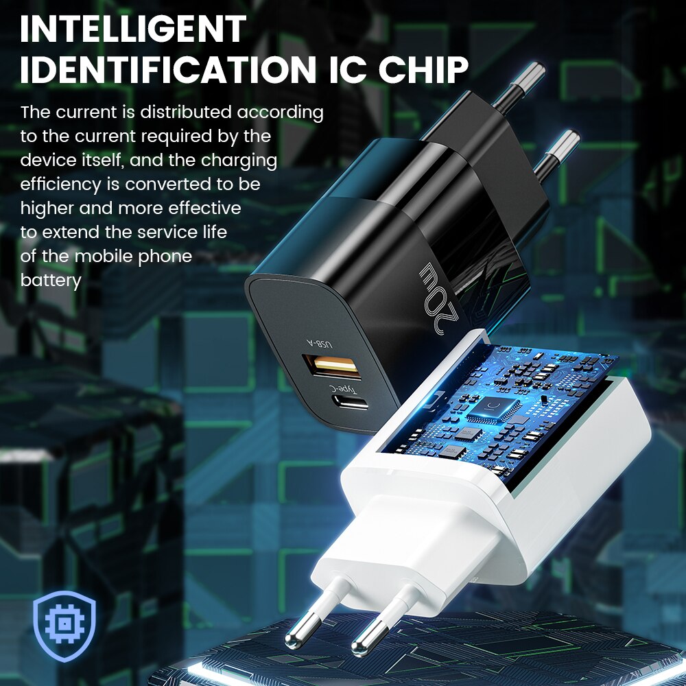 Essager Usb Charger Type C Voor Iphone 13 12 Fast Charger Usb C Quick Charge Voor Samsung Xiaomi 20W wall Charger Adapter