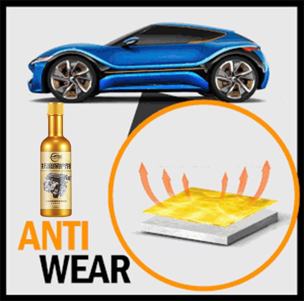 Modificador de fricción automotriz de 120mL, reduce el calor por fricción de la vibración y el ruido del motor para la caja de cambios del motor, diferencial hidráulico de potencia
