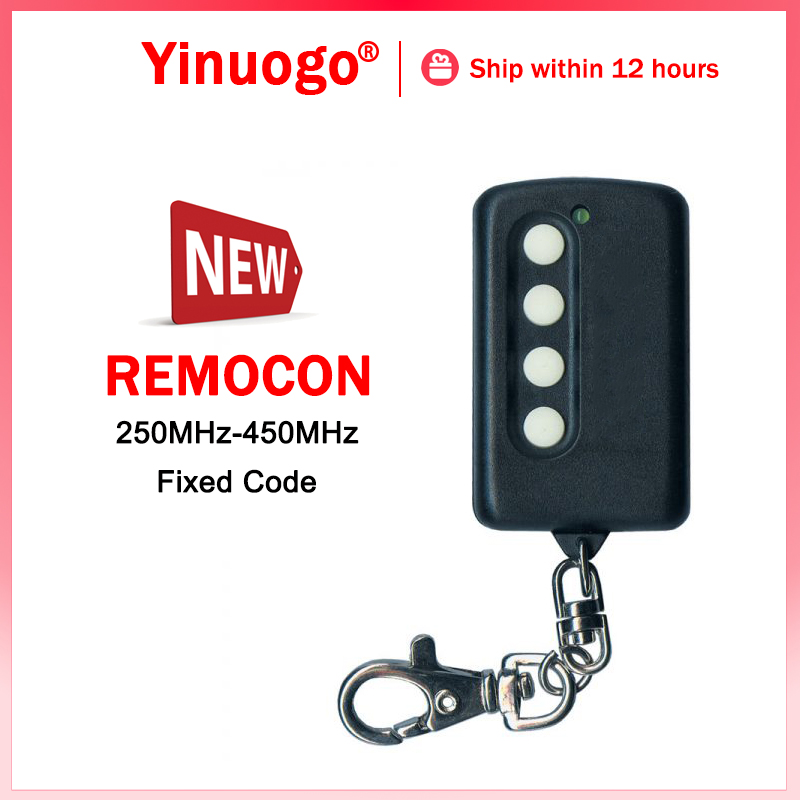 REMOCON RMC600 Garagentor-Fernbedienung, 250 MHz-450 MHz, eitern Code für REMOCON LRT1 RMC610 RMC555 Tor-Fernbedienung