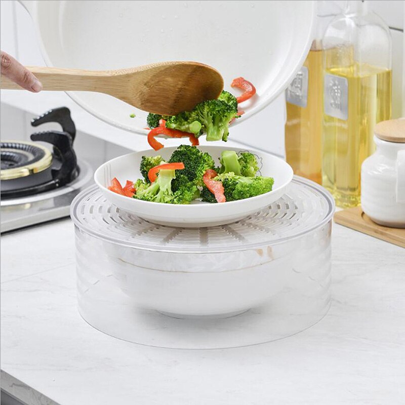 PET Material Insulated Dish Cover Food Cover Thickened Dustproof Fruit Plate Snack Food Dish Tray Party Cake Rack with Cover