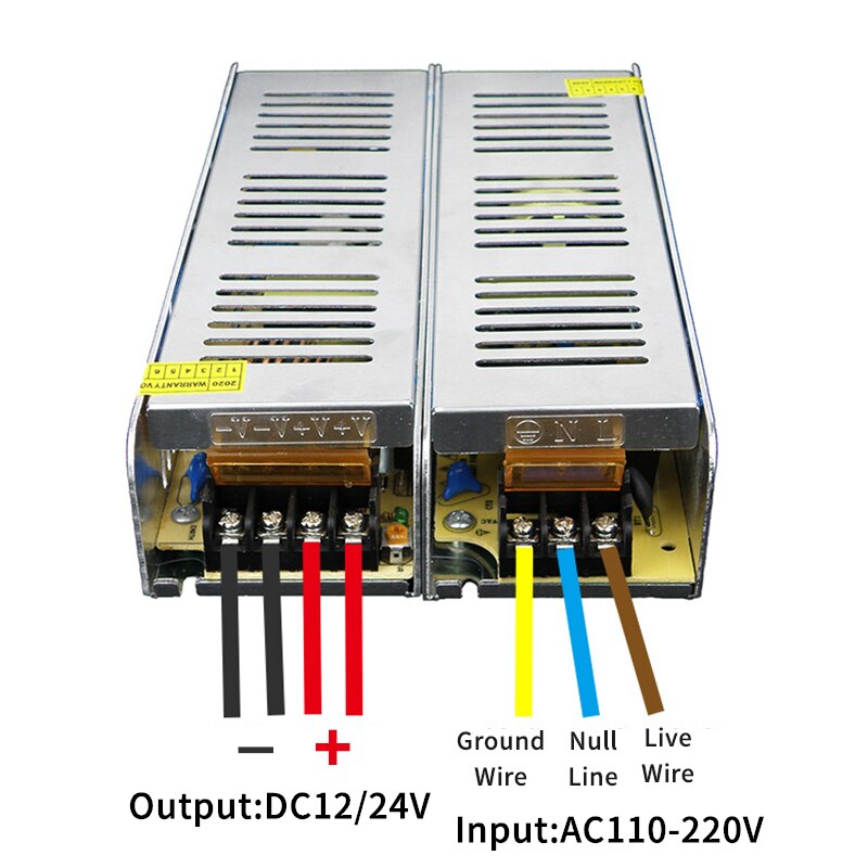 DC12/24V LED Lighting Transformer Switching Power Supply Adapter AC110-220V To DC12/24V 1A 2A 5A 10A 20A 30A Driver Strip Lamp