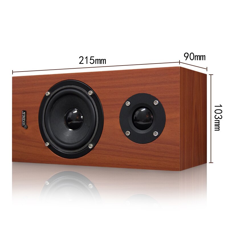 Computer Wooden Speaker USB Wired Powerful SoundBar Stereo Subwoofer Bass speaker Surround for PC Laptop phone Tablet MP3 MP4