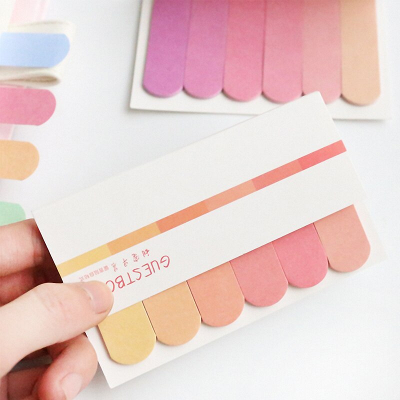 120 Pages gradient sticky notes Stationery Sticker index Posted It Planner Stickers Notepads Office School Supplies