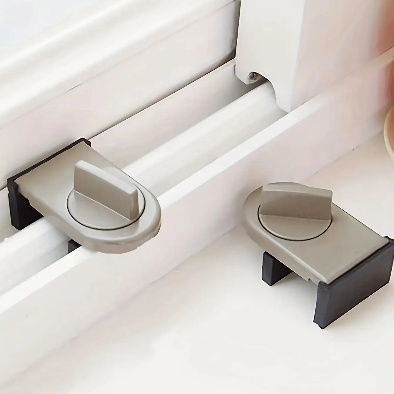 Tope de marco deslizante, cerraduras de gabinete, correas, puertas, cerradura antirrobo de seguridad, puerta corredera de ventana, cerradura de puertas de seguridad para bebés y niños