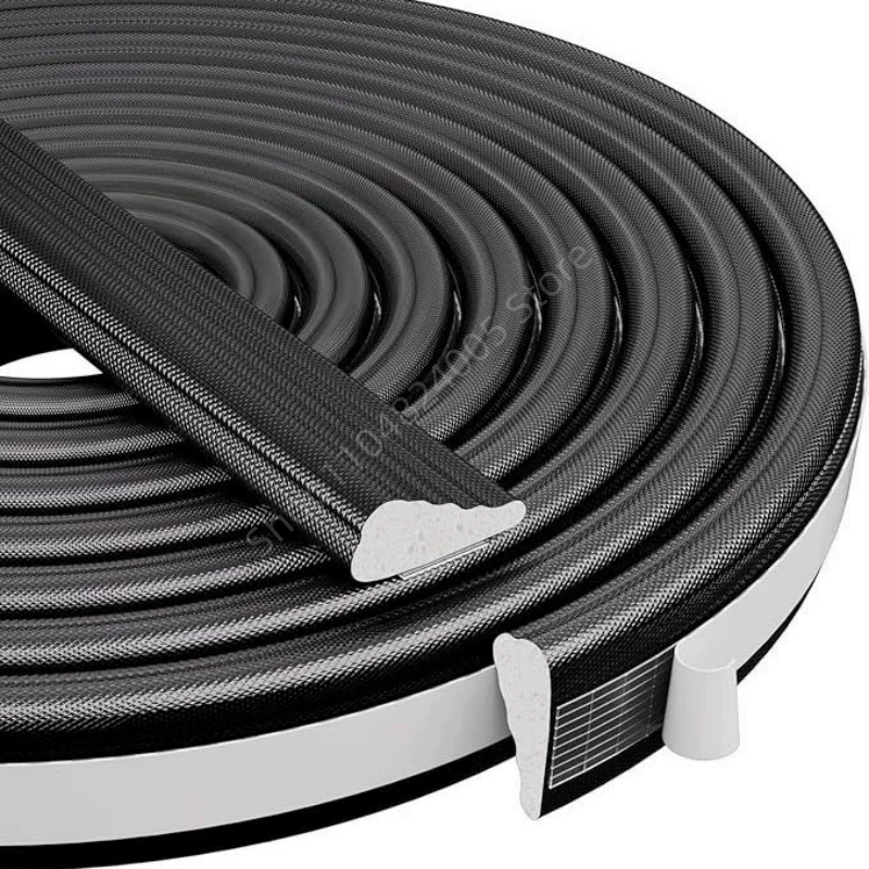 5M Door and Window Seals High Density PU Wedge Weather Stripping Seal Strip Doors Gap Filler Noise Blocker Foam Tape Sealing: Brown