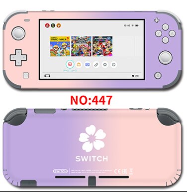 Vinile Adesivi Protezione Della Pelle Dello Schermo per Nintendo Interruttore lite Console di Colore Puro Viola Pelli: 447 skins