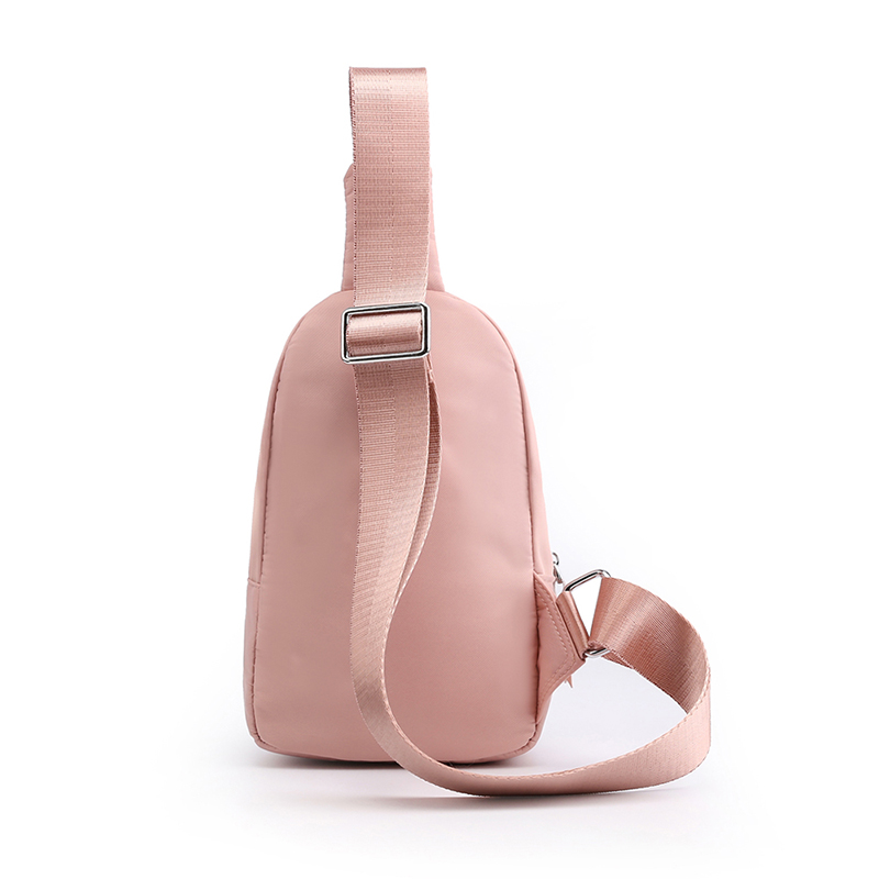 Bolsas de pecho para mujer paquete con cintura de nylon bolsas de viaje bandolera para bolso de un solo hombro de mujer paquete pequeño Femle Oxford Phone bolsas rosa