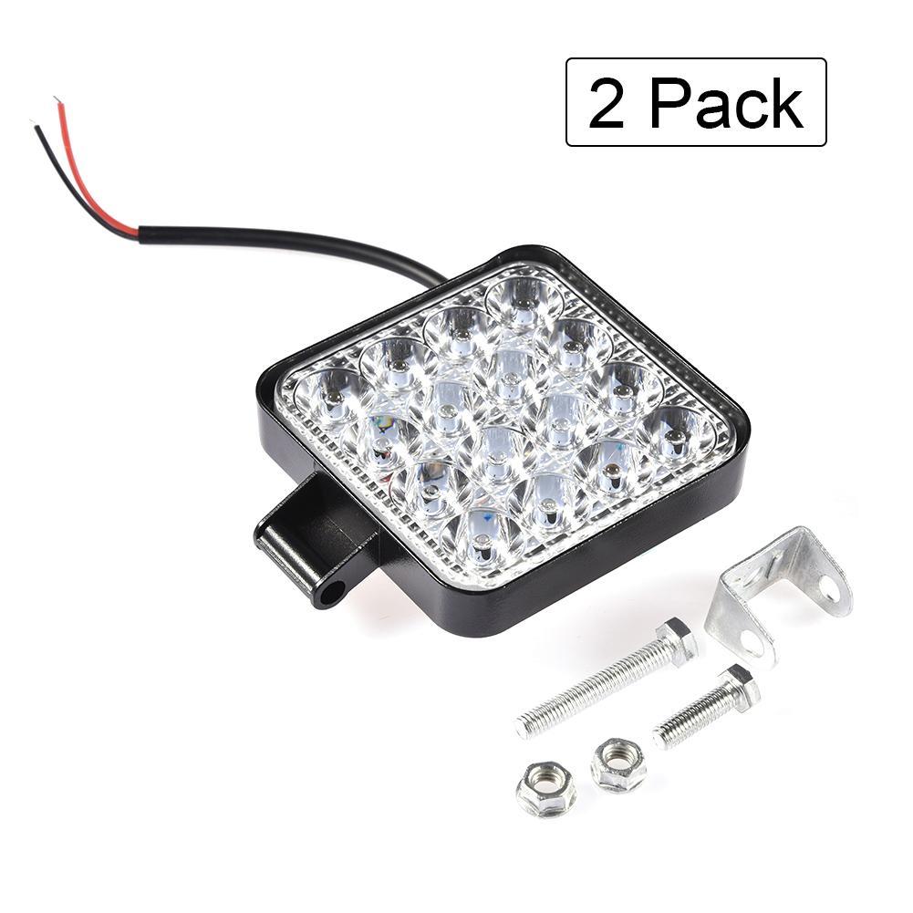 Led lys flomlys vanntett arbeidslys 48w led spotlight tåkelys  ip68 lastebil sjøfiske modifisert lys