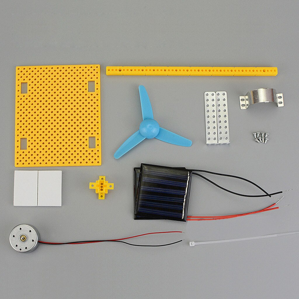 Solar- Energie Generator Dc Motor- Mini Fan-Tafel Diy Wissenschaft Bildung Modell Bausatz freundlicher Pädagogisches Spielzeug lässig Hause Spiele # G20