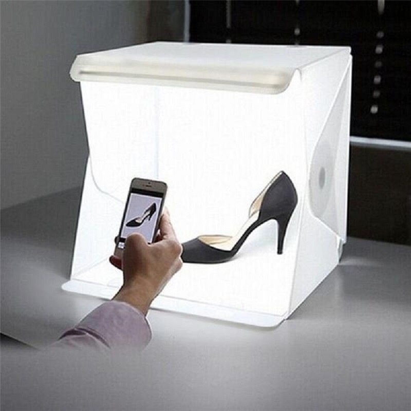 mini portable folding light box photography LED light room studiolight tent soft box small still life shooting platform