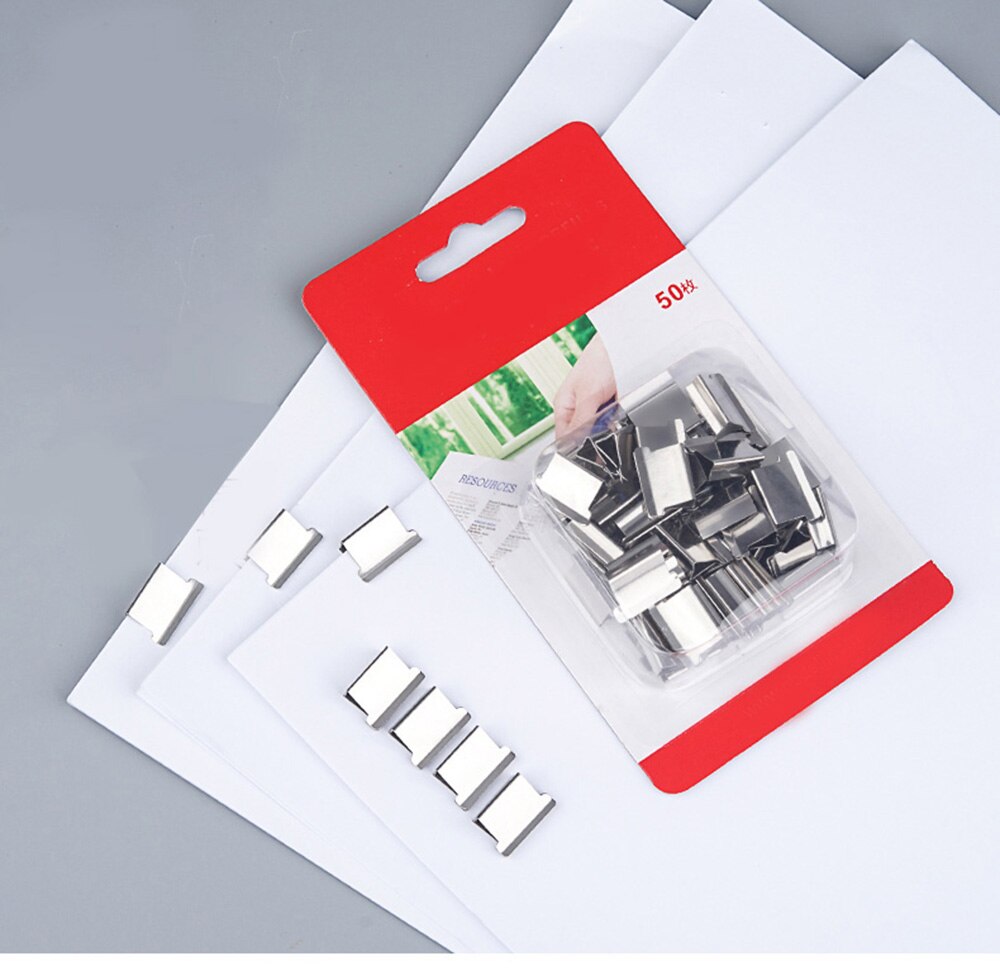 Free Ship 50pcs Clips and One Booster Folder pusher supplement clip test paper clip stationery clip paper office supplies
