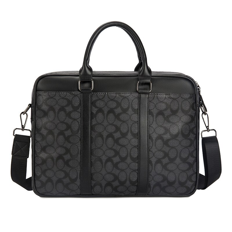 Pvc Briefcase pvc plaid old men's briefcase classic men's bag la... – Grandado