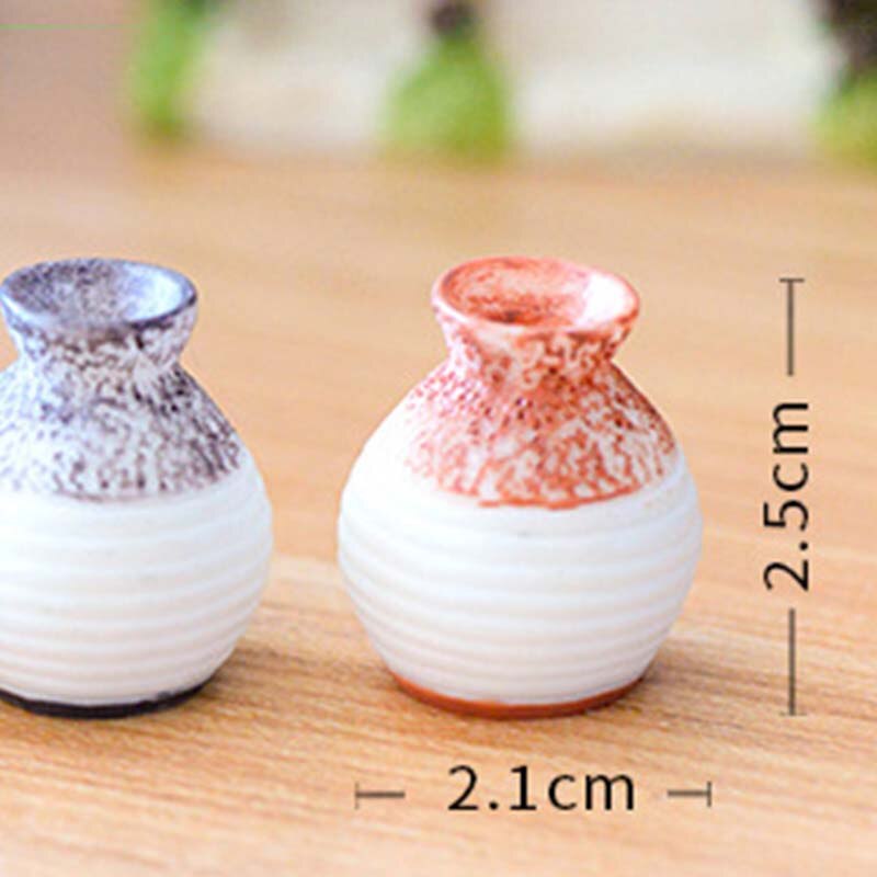 1/3Pcs Mini Hars Kleine Vaas Thuis Tuin Decoratie Fijne Cut Vaas Decor Diy Craft Micro Landschap Vaas ornamenten