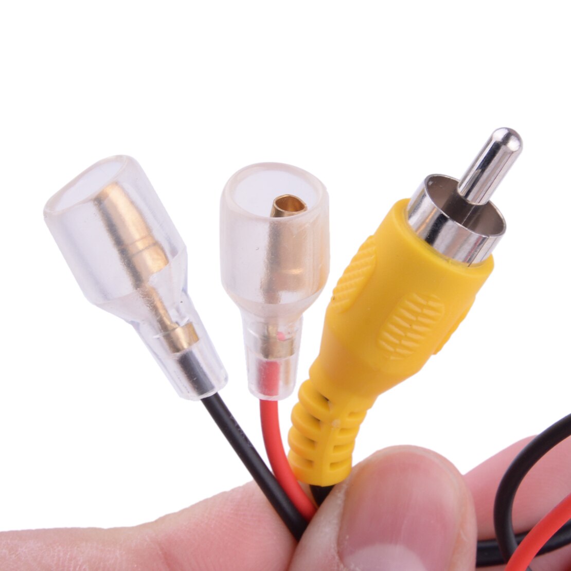 2Pcs/Set Car Reverse Camera Retention Wiring Harness Cable Plug Adapter Connector 4 Pin Fit For Toyota