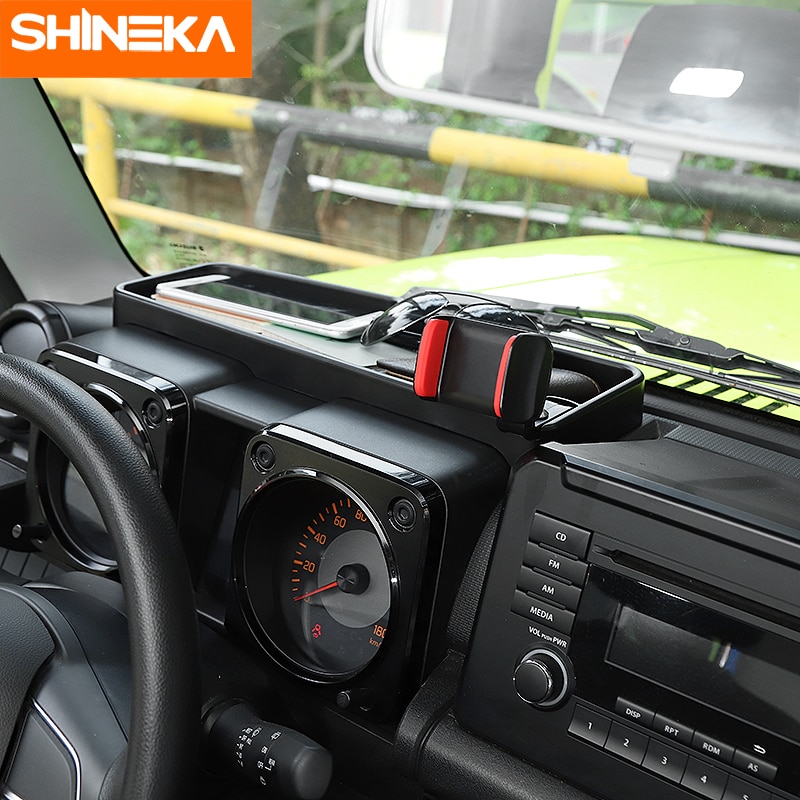 Shineka bil dashboard opbevaringsboks telefon tablet holder organisator bakke til suzuki jimny opbevaring af oprydningstilbehør