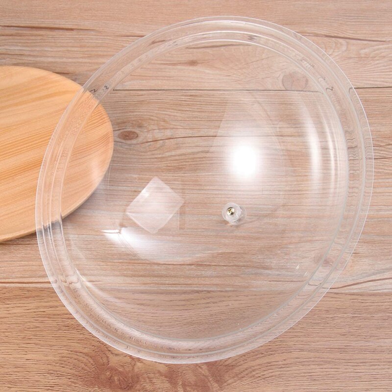 Round Food Meal Cover, -Resistant Transparent Food Cover, Bread and Snack Acrylic Preservation Cover, Dust Cover