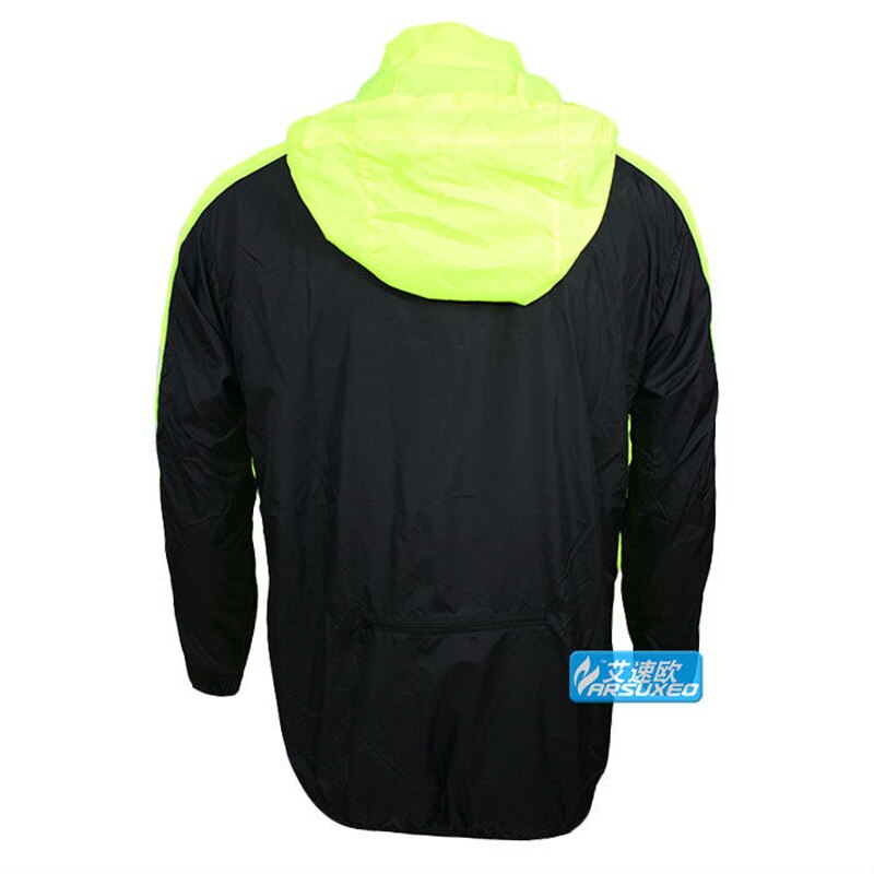 ARSUXEO mannen Winddicht Lange Mouwen Fietsen Jacket MTB Fiets Kleding Buitensporten Windjack Running Jas