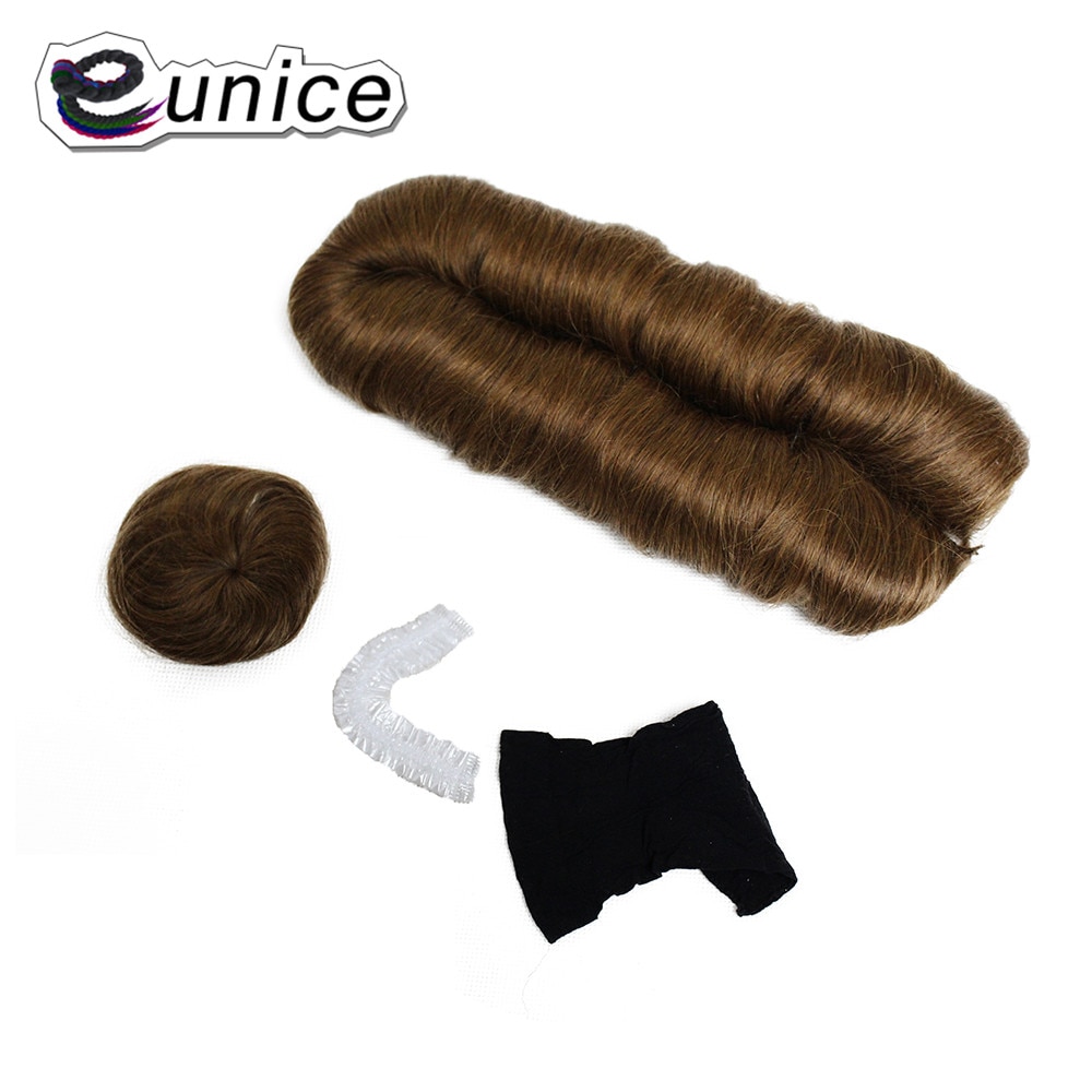 Eunice-peinados rectos de doble trama, 28 piezas, pelo sintético femenino, extensión de tejido corto, alta temperatura, 3-5 pulgadas