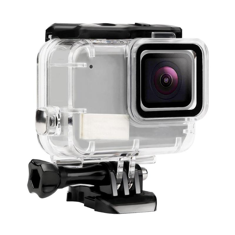 Boîtier étanche pour Gopro Hero 7, coque de Protection sous-marine blanche argentée pour Go pro, accessoires